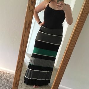 Color block maxi dress